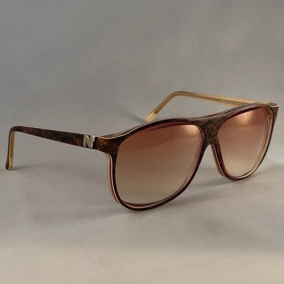 Nina Ricci Accessories - Nina Ricci 1051 LOI Oversized Eyeglass Frame Brown Clear Pairs France 50-19-145